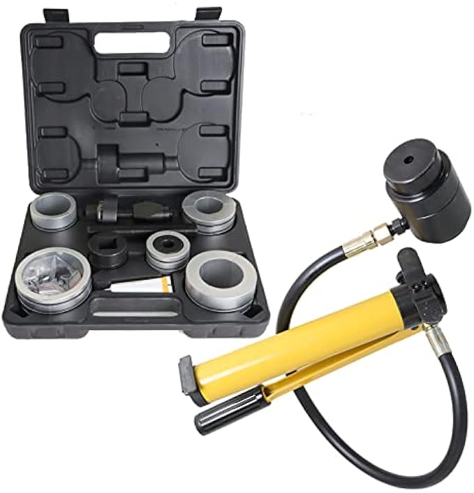 labwork Hydraulic Tube Expander Kit 1-5/8 to 4-1/4 size 10 T Manual Hydraulic Hose Stretcher w/4 Dies and 2 Storing Case for Copper Aluminum Tubes in Car Repairing