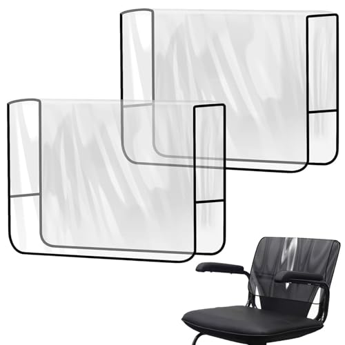 Fundas impermeables para sillas, 2 unidades, cuadradas, para sillas de salón, protección de asiento reforzada, cojín para sillón, para apartamento, comedor, comercio, cine, hotel, restaurante, hogar y