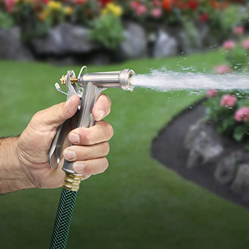 Melnor 65033-Amz Heavy Duty Metal Nozzle With Quickconnect Product Adapter Amazon Bundle, Classic Design #TOP6