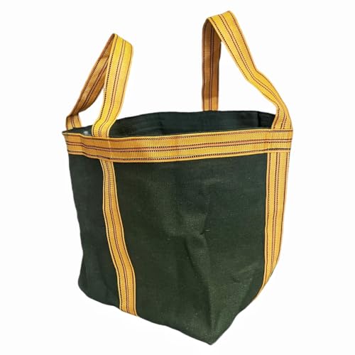 ILLIDAN シートモッコ 四角形40×40×40p 耐荷重1t 強靭 頑丈 布モッコ 吊り 使用荷重1t 荷揚げモッコ イージーモッコ 軽量強力シートモッコ 八点吊りタイプ モッコタスキ ロープ トラッシュシート布モッコ トラスコ 土木工事、港湾荷役な