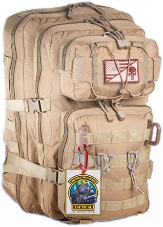 Monkey Mountain Tactical-Disabled Vet Owned Small Business 40L MOLLE Military Survival Bag Assault Pack