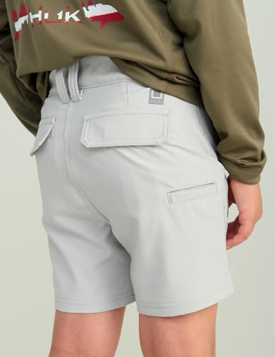 HUK Boy's Pursuit 6", Quick-Dry Fishing Shorts for Kids4