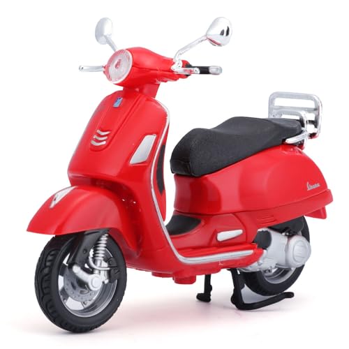 Modelo en miniatura Scooter a escala 1:18 Vespa GTS 300 rojo