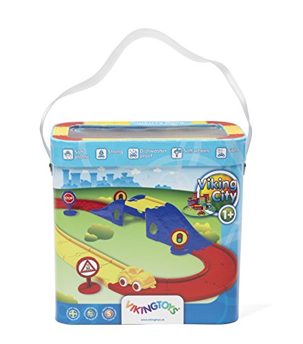 NSC Vikingtoys - 14 Pistas + 1 Vehículo + 2 Puentes + 2 Señales