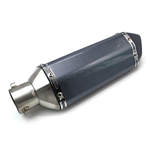 Tubo de Escape Moto Silenciador Force Simil Carbono
