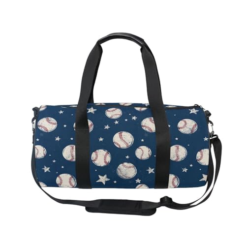 Wfrish Athletic Bag Sports Duffel Gym Tote Bags for Men and Women Baseballs Stars All Purpose Lightweight Carry On Bag Weekender Travel Bags2