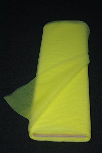 generique Tulle Souple Mariage Jaune Grande Largeur 300 cm au Metre Deco Robe Tutu