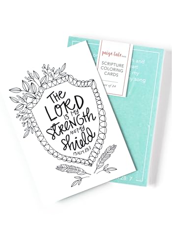 Scripture Coloring Cards: Color, Share, and Inspire image 2
