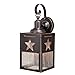 Vaxcel Ranger 1 Light Bronze Rustic Texas Star Outdoor Wall Lantern