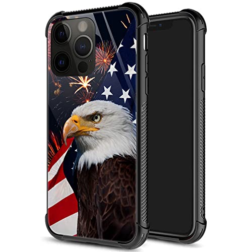 ZHEGAILIAN for iPhone 15 Pro Max Case, Military-Grade Protection, All-Around Shockproof Corners, Anti-Scratch Phone Case for iPhone 15 Pro Max - American Eagle