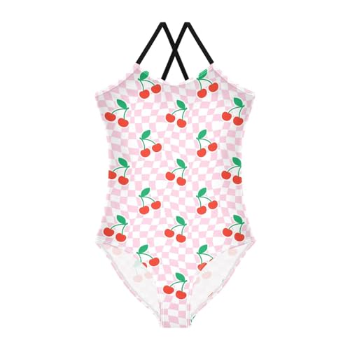 Image of CaTaKu Girls Swimsuits One-Piece Bathing Suits Toddler Summer Beach Girls Swimwear 2-8 Years Old