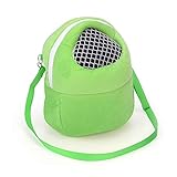 Haustier Pet Bag Small Pet Hamster Träger Pure Color Leine Reisetasche, Größe: M (Color : Green)