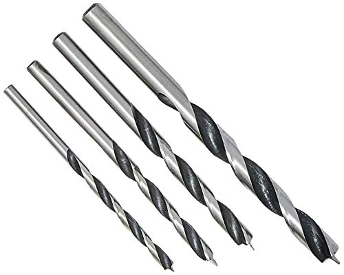 Tramontina 43408509, Jogo de Brocas para Madeira 4 Peças com 4 Brocas 4, 5, 6 e 8 Mm, Uso Domestico