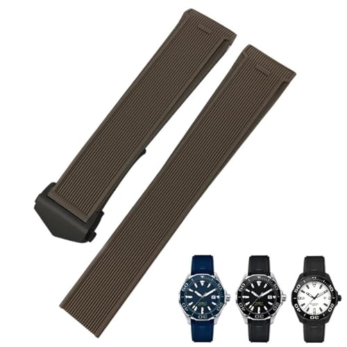 Bracelet caoutchouc montre 22mm compatible Tag Heuer Carrera WAY201A