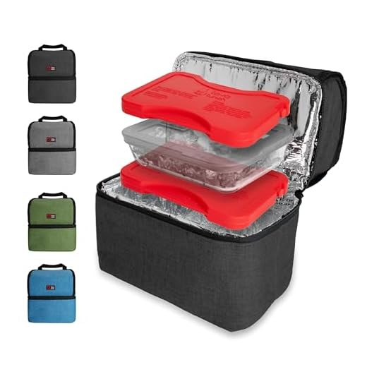 Lava Lunch™️ | Heated Lunch Box with Insulated Cold Compartment | Food Warmer Lunch Bag for Kids & Men & Women (Black)