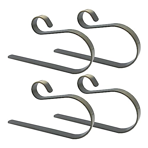 WYAN 4 Pzs estante para calcetines navideños,para Navidad(Bronce)