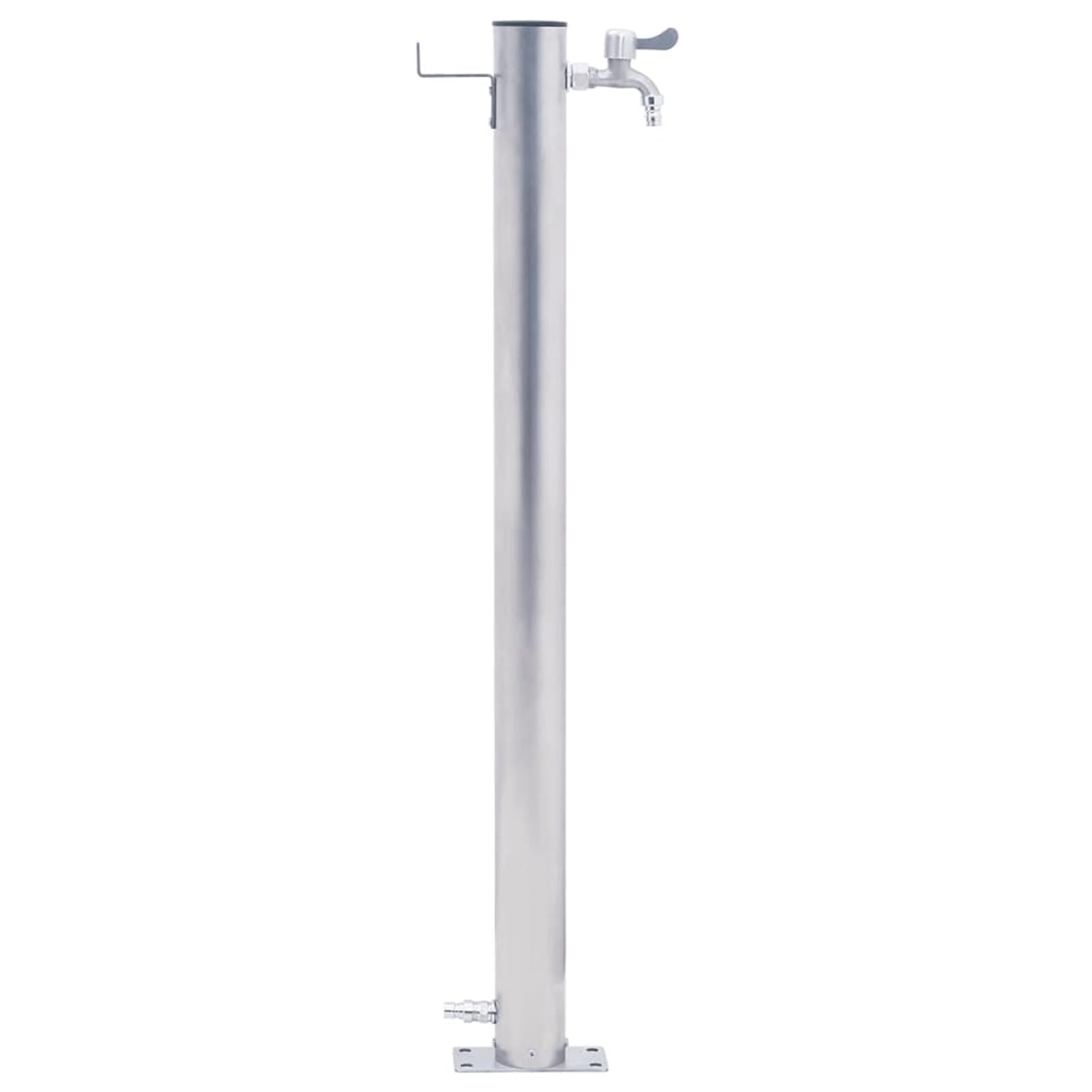 Fontana da Giardino Esterno, Colonna d'Acqua da Giardino, Fontana da Giardino Acciaio Inox Rotonda 80 cm
