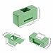 Ruiwaer 12pcs Green 5X20 Temperature Resistant Flame Retardant Fuse Holder Industrial Remote Control Fuse Holder Printed Circuit Board Mounting