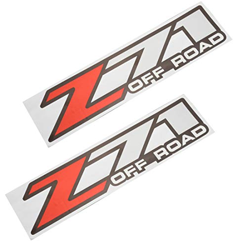🛒 Flash Sale 2pcs Z71 Off Road Decals Car Sticker Replacement for Chevy Silverado Z71 2001-2006 Bed Side 1500 2500 HD