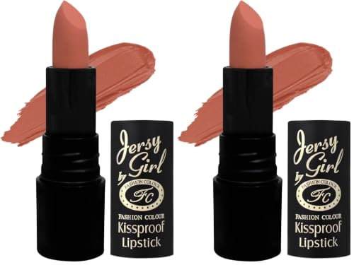 Image of JERSEY GIRL BY FASHION COLOUR Kissproof Matte Lipstick| Lightweight & Longlasting | Matte Finish | Stay up to 12hrs | Available In Fab Shades | Highly Pigmented | Intense Colour, Moisturised Lips, Color Sensational Creamy Matte |(Mineral)