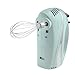 VonShef 5-Speed Hand Mixer - Electric 250W Hand-held Mixer with Turbo Boost Button & Stainless Steel Accessories (Chrome Beater, Dough Hook & Balloon Whisk) for Baking Cookies, Brownies & Cakes - Blue