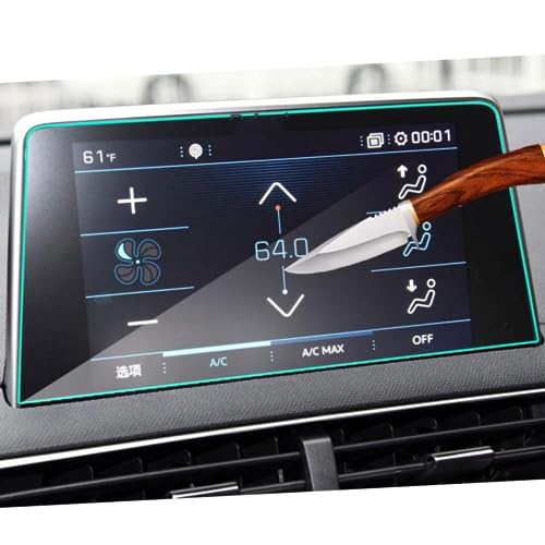 Écran LCD protégé pour Peugeot 3008 film verre trempé haute résistance