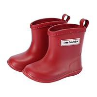 Tree Grandpa Kids Rain Boots Size 10 for Boys Girls Toddler Rain Shoes,Lightweight and Waterproof Baby rain boots with Easy on