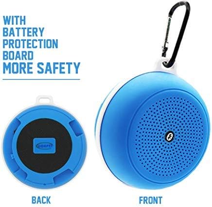 LICHPZY Wireless Mini Speaker, Portable Lightweight Flexible Bluetooth Speakers with HD Sound and Bass for Indoor & Outdoor Travel Cycling/Climbing/Hiking (Blue)