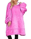 One size fits all - This one size fits all hooded blanket is suitable for all adults, women, men and children. And this blanket is designed to be put on like a bathrobe, as if you were putting on your favourite sweatshirt!