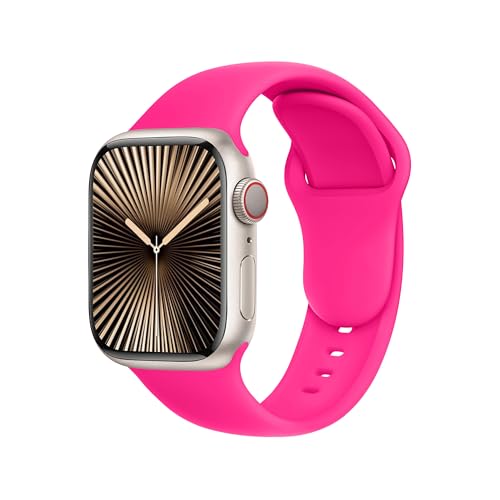Correa Apple Watch 49mm rosa ideal para oficina y entrenamientos de yoga