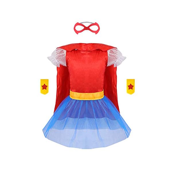Jeowoqao girls dress up trunk princess set, 24 pcs pretend play costume set, fairytale, supergirl, princess, rainbow unicorn costume for toddler/little girls ages 3-5yrs - image 6