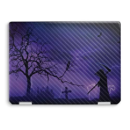 Image of MightySkins Carbon Fiber Skin Compatible with HP Spectre x360 14 inch (2022) Full Wrap Kit - Mystic Reaper | Protective, Durable Textured Carbon Fiber Finish | Easy to Apply | Made in The USA