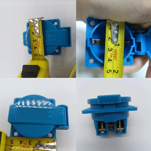Image of Schuko Plug Socket 16A IP54 | EU Type F Power Socket | 250V AC European Standard | High Quality Electrical Socket for Appliances 4 Set