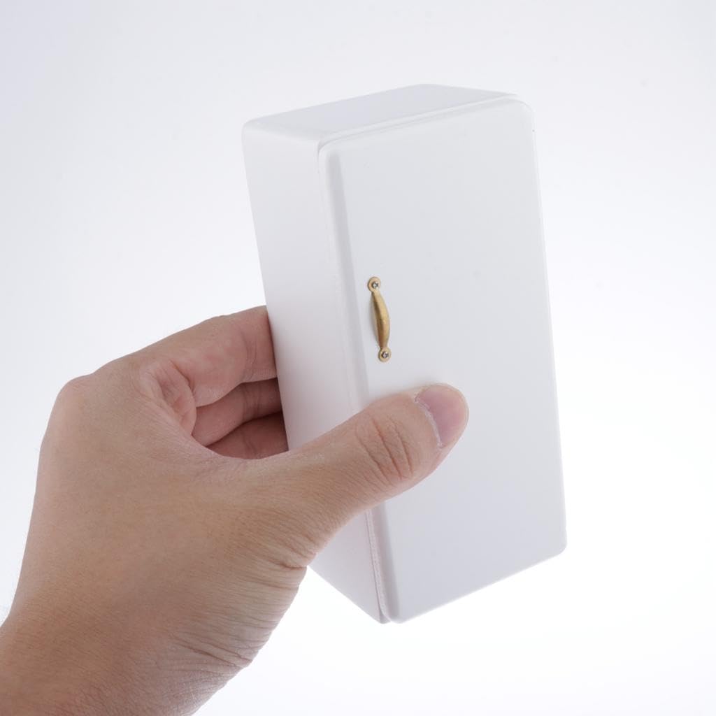 Mini Frigo Giocattolo In Legno Bianco Per Cucina