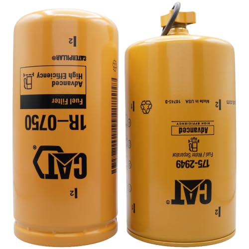 CAT 175-2949 & 1R-0750 Fuel Filter & Water Separator Kit Fits FASS Lift Pumps Diesel Engine Replacement Filters