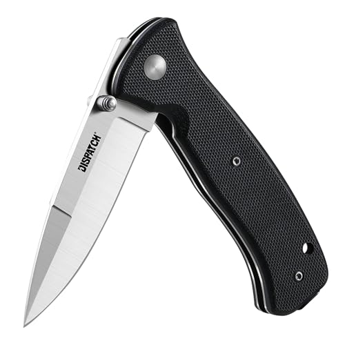 Folding Pocket Knife with Clip, 3' 8Cr13MoV Steel Drop Point Blade with G10 Handle, Liner Lock Pocket Knives for Men Women Outdoor Camping Hunting Hiking Survival Pocketknife