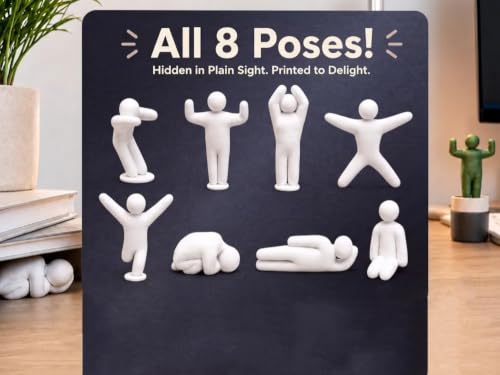 Image of DIY Paint Your Own Meccha Chameleon Game Character Figures - 3D Printed Blank Toy Figurine (Pack of 8, All Unique Poses) - Customizable Art Craft Kit for Gamers, Kids & Hobbyists