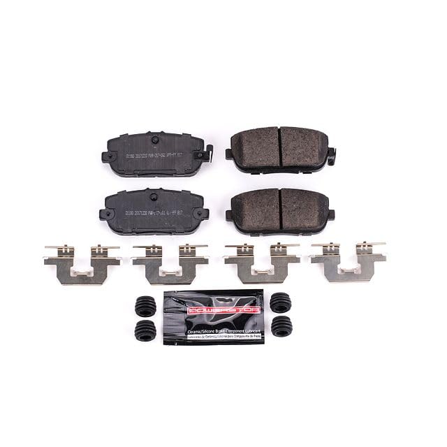 Image of PowerStop Rear Brake Pads for Fiat 124 Spider 2017-20 | Mazda MX-5 Miata 2006-25 - Z23 Carbon-Fiber Ceramic Brake Pads with Installation Hardware, Z23-1180