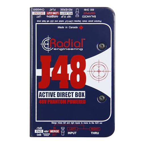 Image of Radial J48 MK2 48V Phantom Power Active Direct Box