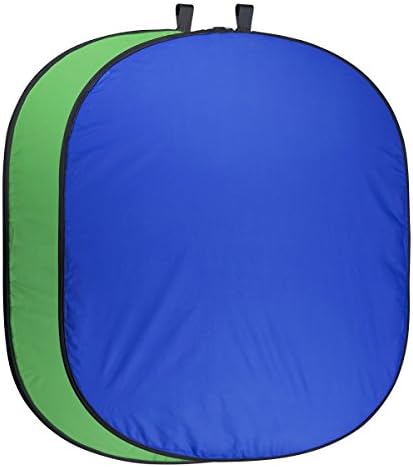 Walimex pro pro Falthintergrund (150 x 210 cm) grün/blau 20731