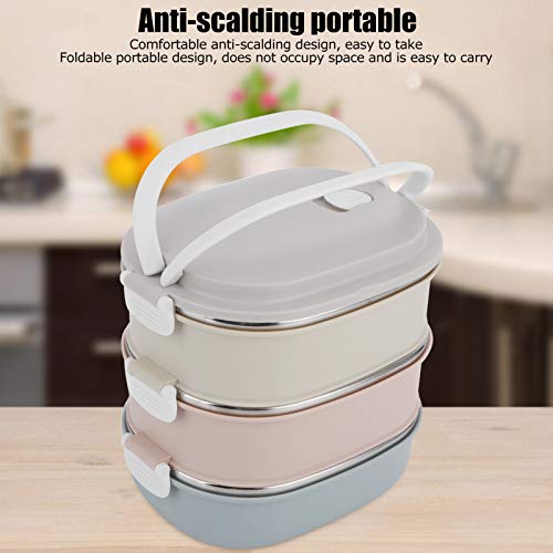 Lunch Box Termico in Acciaio Inox 3-Strati Porta