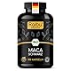 BIO Maca Kapseln (Schwarz) - Hochdosiert aus reiner Macawurzel, 3200 mg Tagesdosis - Mit natürlichem Vitamin C - Biozertifiziert, Vegan & Ohne Magnesiumstearat - 180 Kapseln, Raibu