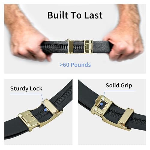Men's Belts Leather Ratchet Dress Belts for Men Adjustable Belt for Casual Jeans4