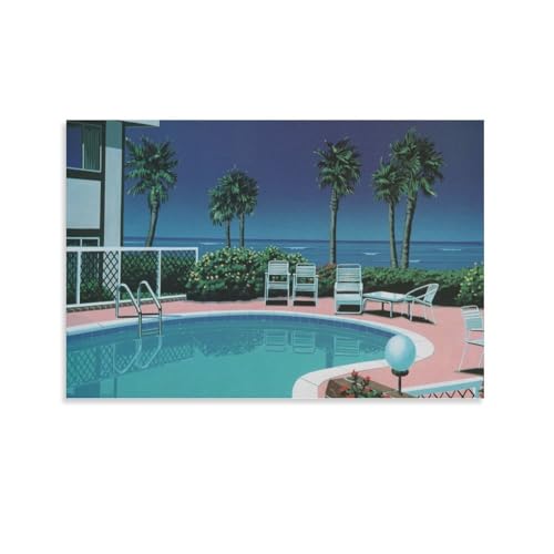 永井博 ポスター (14) パネル 壁アート モダン リビング ベッドルーム 部屋飾り20x30inch(50x75cm)