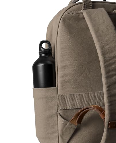 Image of DailyObjects Field Daypack Casual backpack fits upto 14 inch inch laptop with Luggage Sleeve| Unisex Travel Backpack | Made of Durable Canvas Material | Zippered Compartments with Pockets