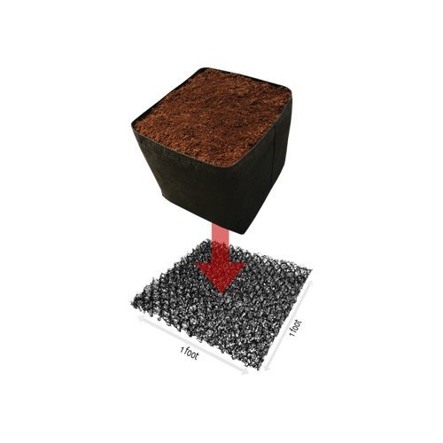 Dekprotek Modular 1 pies x 1 pies aireación Pad Deck Protector para Todas Las ollas, Camas Altas Paquete de 12 Negro