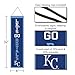 WinCraft Kansas City Royals Let's Go Royals 8x32 Inch Vertical Wool Embroidered Hanging Banner