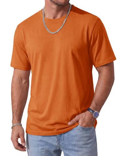 Image of MAGCOMSEN Mens T-Shirts Short Sleeve UPF 50+ Lightweight Moisture Wicking Basic Crewneck Casual Summer Cooling T Shirt