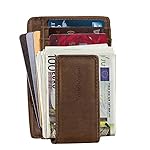 Toughergun Slim Minimalist Wallet for Men with Magnetic Money Clip Leather Wallet, Credit Card Holder RFID Blocking Front Pocket Holds Cash and Cards - Image 3