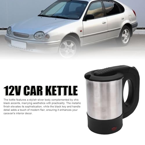 Tetera Eléctrica de Auto 500ML Acero Inoxidable 12V miniatura 6